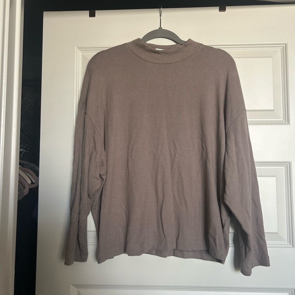 H&M Brown Crewneck Sweater Long Sleeve Knit